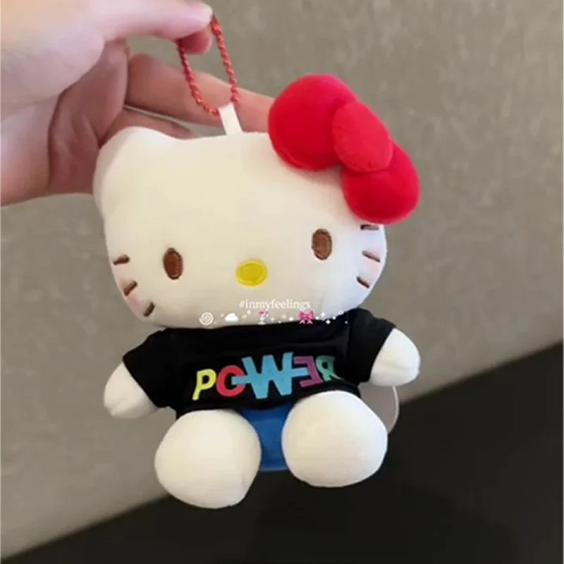 2025, japanische Sanrio Kawaii Hello Kitty Plüschpuppe, Cartoon-Rucksack-Anhänger, Schlüsselanhänger, kreatives Festival-Geschenk für Kinder