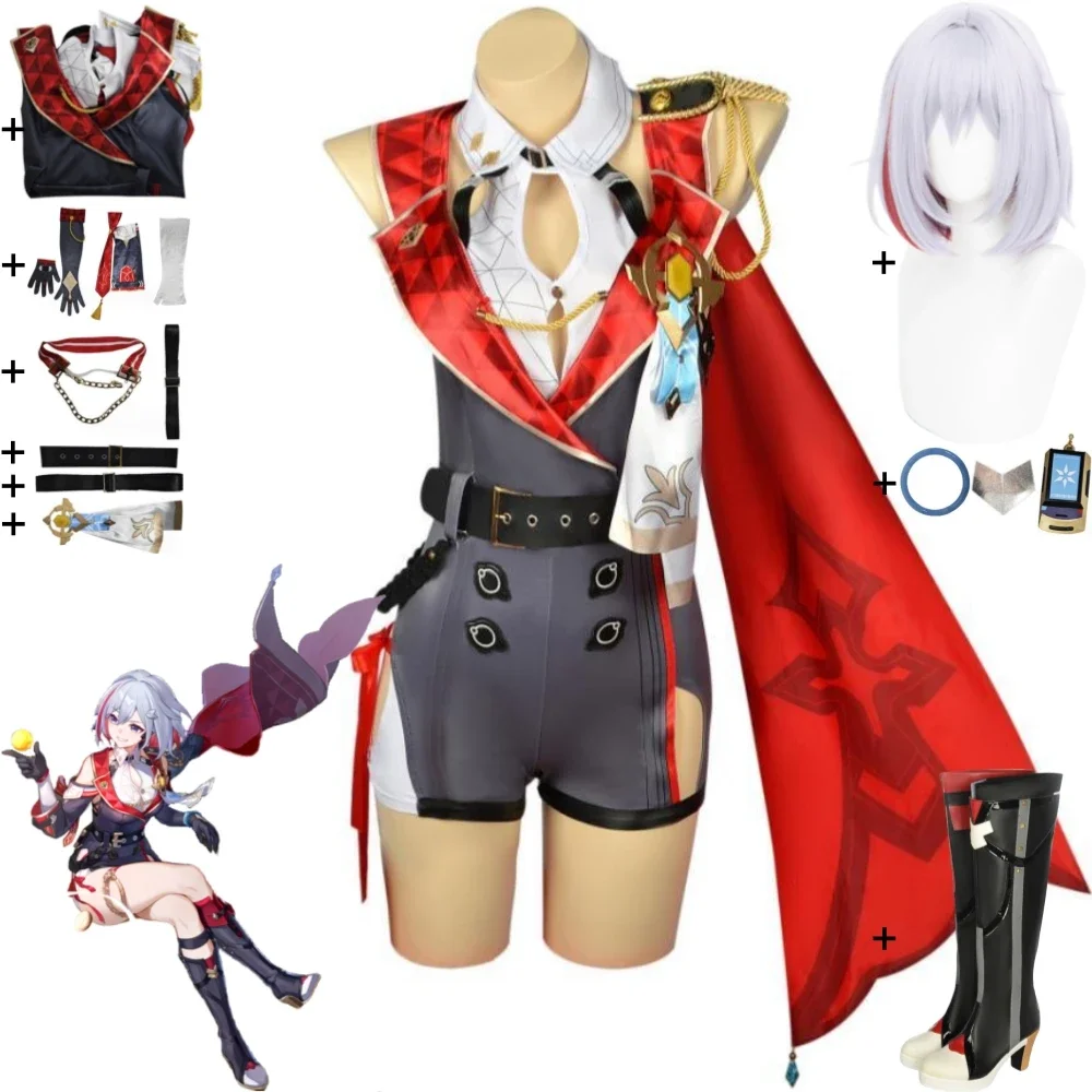 Jeu Honkai: Star Rail Topaz Cosplay Costume, perruque, chaussures, Anime Interastral Peace Corporation, IPC Sexy Woman Uniform, Halloween imbibé