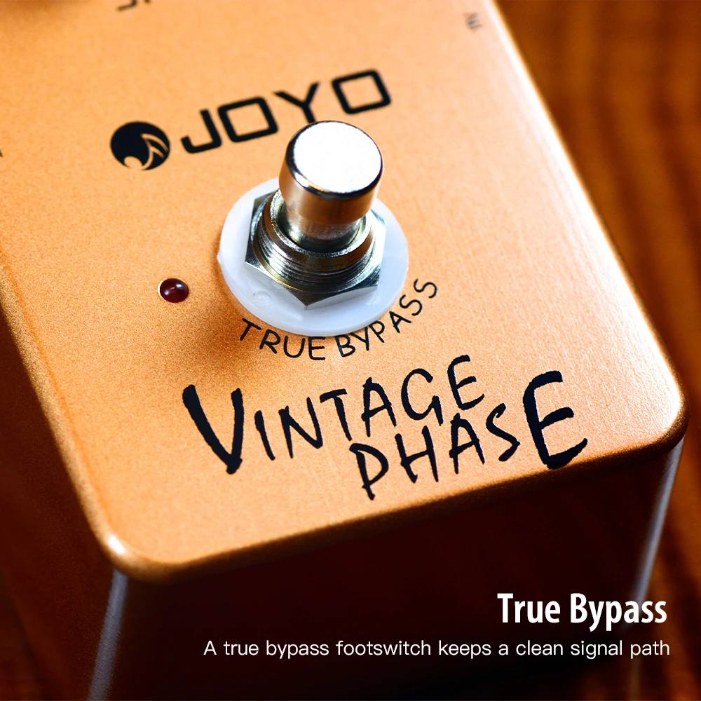 JOYO-Vintage Phase Гитарная педаль, классические фазовые звуки мини-эффектов 70-х годов, True Bypass, аксессуары для гитары, JF-06