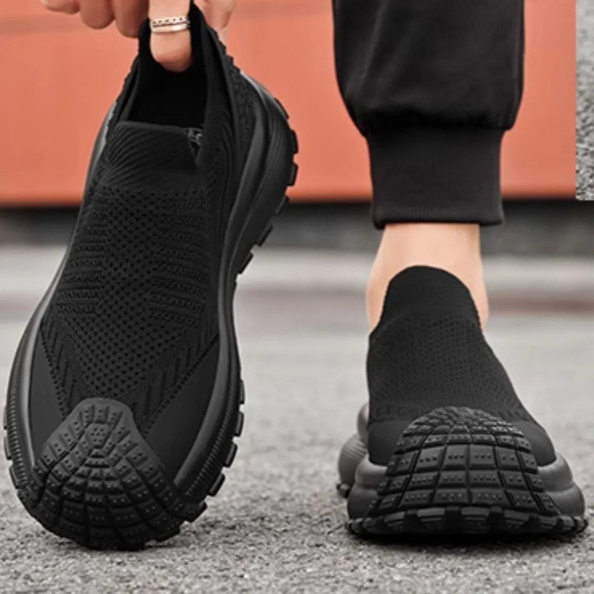 

Men's Breathable Shoes - Non-Slip Lightweight Casual Sneakers, Fashion Comfortable Walking Shoes for Outdoor & Daily Wear