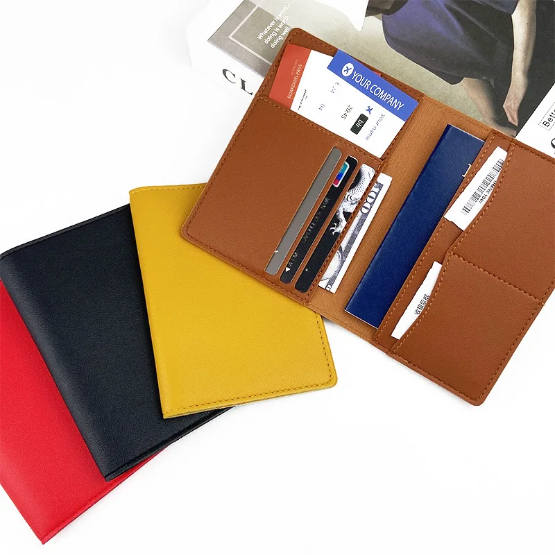 

Leather Passport Holder Covers Case Waterproof Travel Credit Card Wallet Cute Passport Book for Women/Men Buckle Passport Cover