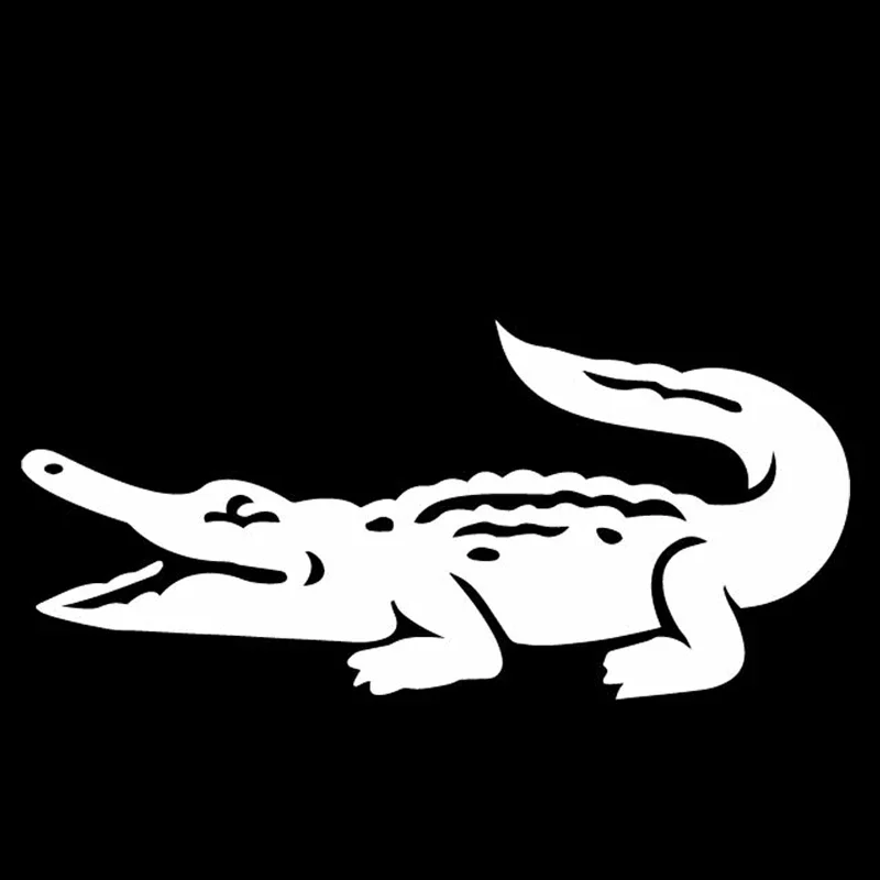 Car Stickers Personalized Creative Stickers Crocodile Car Decoration Waterproof and Sunscreen PVC 17*8cm