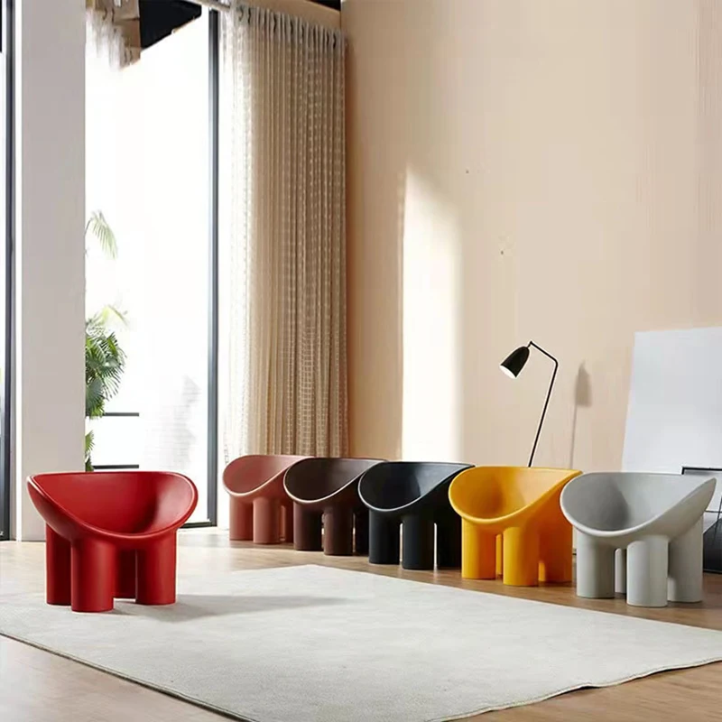 Silla de pierna de elefante rojo para niños, sofá de moda al aire libre, Banco moderno, Simple, perezoso, creativo, sillas de ocio