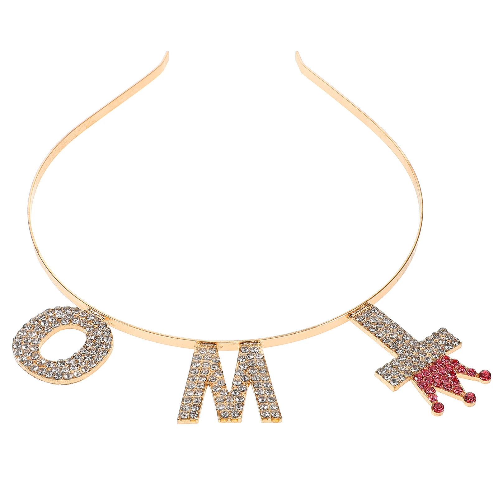 

Rhinestone Birthday Tiara Crown Headband for 2-Year-Old Elegant Princess Birthday Photo Prop Party Headband