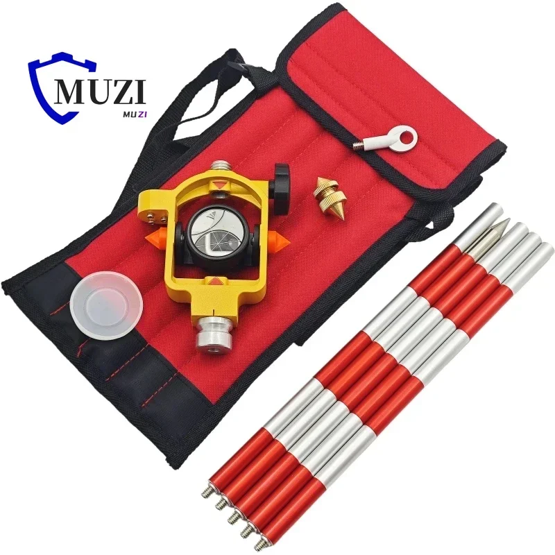 

Brand New FDC066 ADS106 Mini Prism for Trimble Total Station 0 / -30mm 4 Poles Aluminium ADS106 Survey Instrument Silver Coated