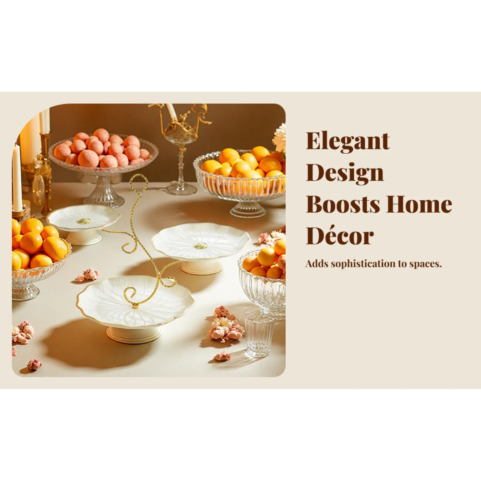 Tiered Cupcake Fruit Plate Plastic Snack Dish Decorative Tray Table Center for Hospitality Events