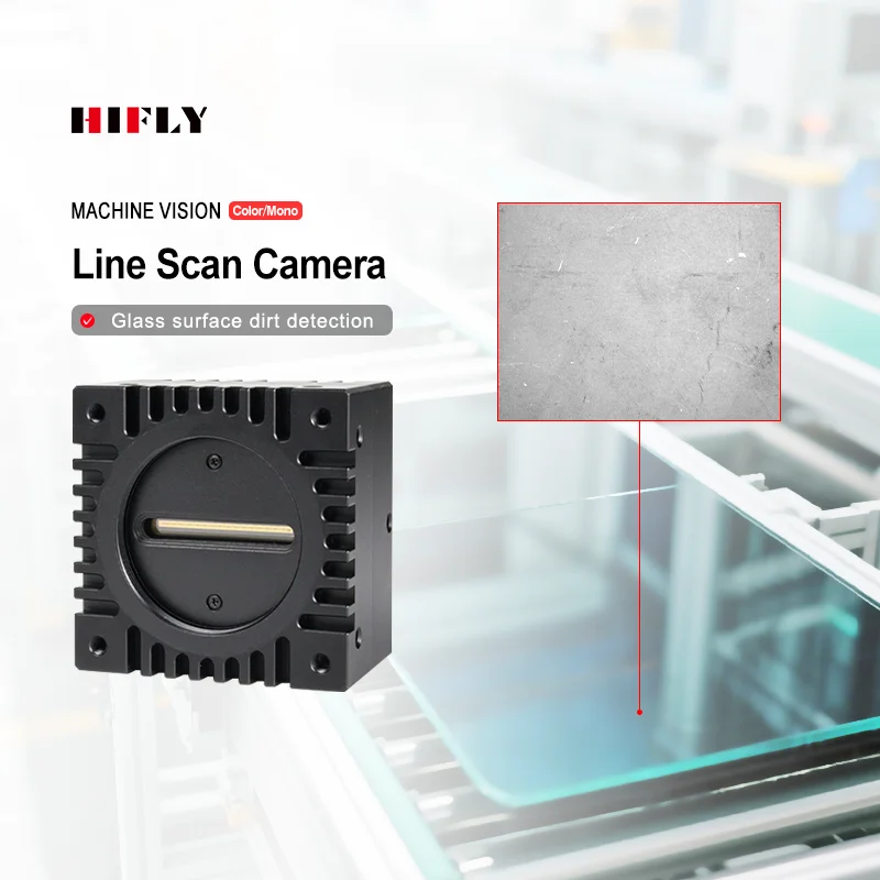 HIFLY 2K Line Scan Camera 14um 7um M42 C Mount Mono Color Machine Vision GigE Industrial Cameras