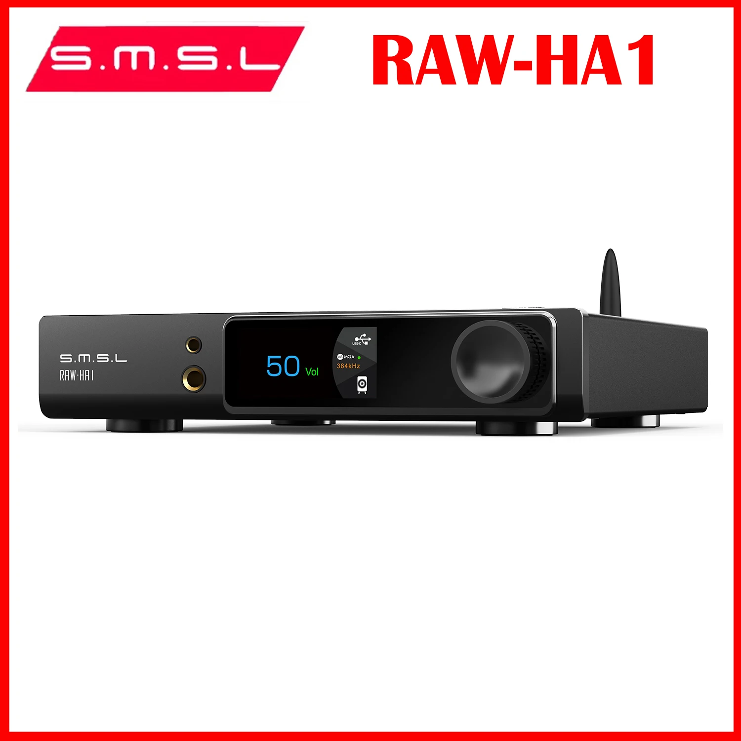 SMSL RAW-HA1 Power Amplifier MQA MQA-CD XU316 32Bit/768kHz DSD256 