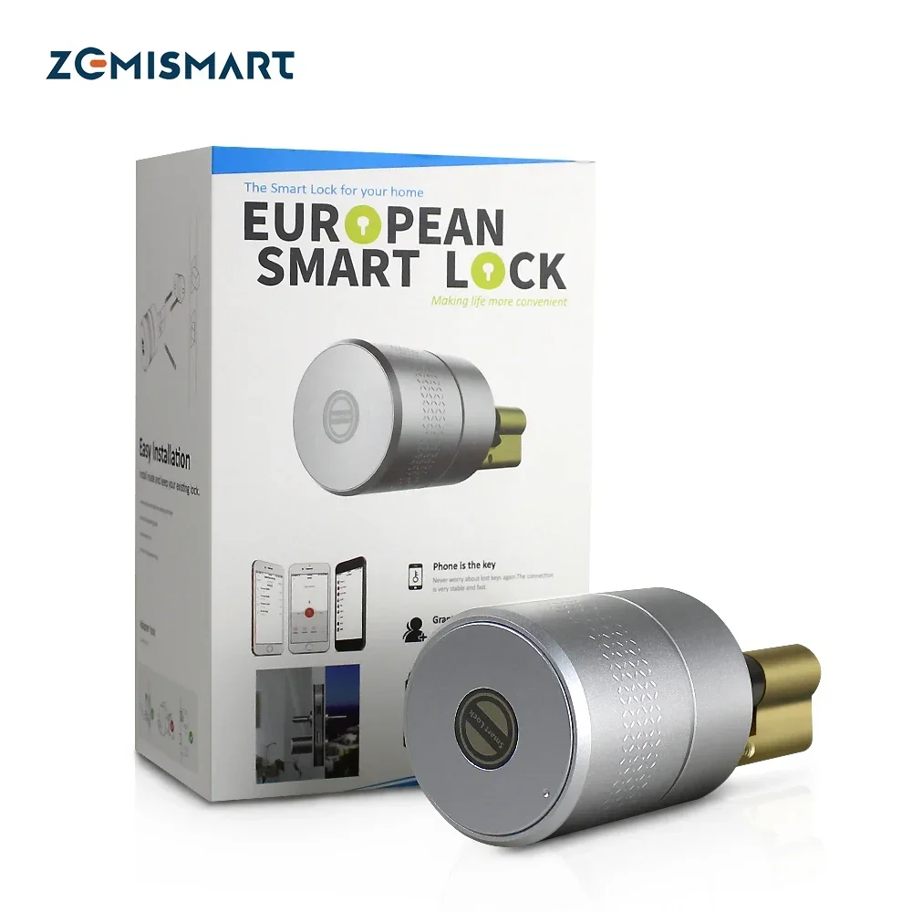 Zemismart Tuya Zigbee Smart Lock Core Cylinder Intelligent Security Door Lock Encryption With Keys Work With Smart Life App