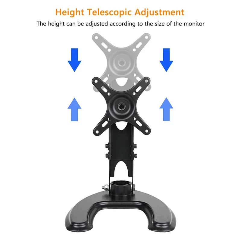 Portable Monitor Stand 14-29 inch Universal Rotating Foldable Desktop PC Display Base Bracket Adjustable Monitor Holder Support