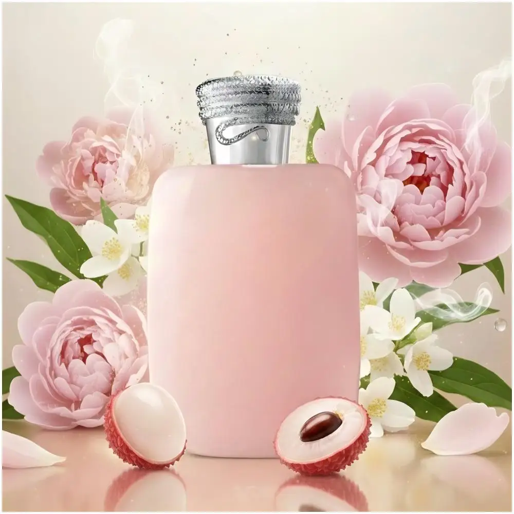Eau de Parfum 3.4oz/100ml Women – Litchi Pear Bergamot Pistachio Rose Incense Vanilla Musk Amber Woody, Floral Fruity Rose Amber Vanilla Powdery Musky Bold Long Lasting Arabian Perfume