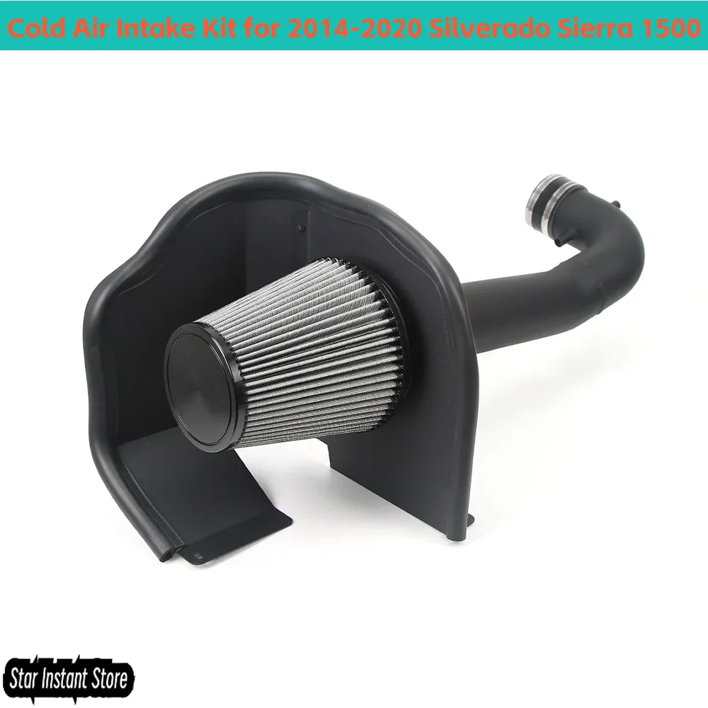 

High Performance Cold Air Intake Kit for 2014-2020 Silverado Sierra 1500 5.3L 6.2L - Fits Tahoe Suburban Yukon Escalade SUV