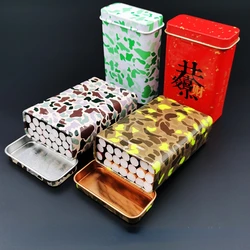 Outdoor 20-cigarette Case Men's Portable Portable Flip Metal Cigarette Case Moisture-proof Gadgets for Men