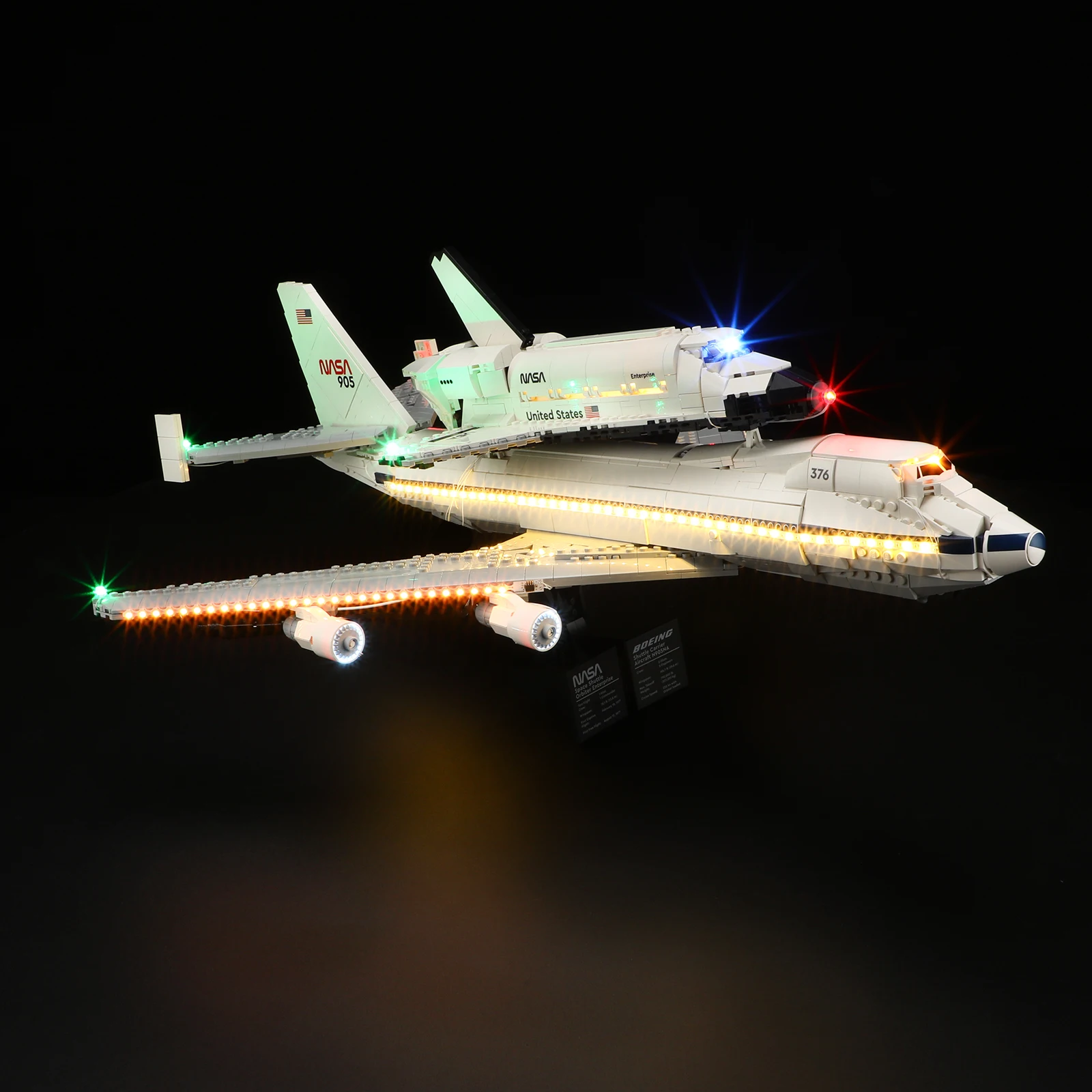 

Комплект освещения для самолета LEGO Shuttle Carrier 10360, набор не включает строительный блок (только комплект светодиодных фонарей)