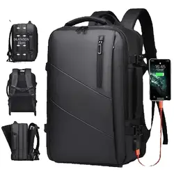 Mochila XOKY para ordenador portátil de negocios para hombre de 18 pulgadas, mochila de gran capacidad de calidad, mochilas de viaje USB impermeables, Mochaila para acampar para hombre