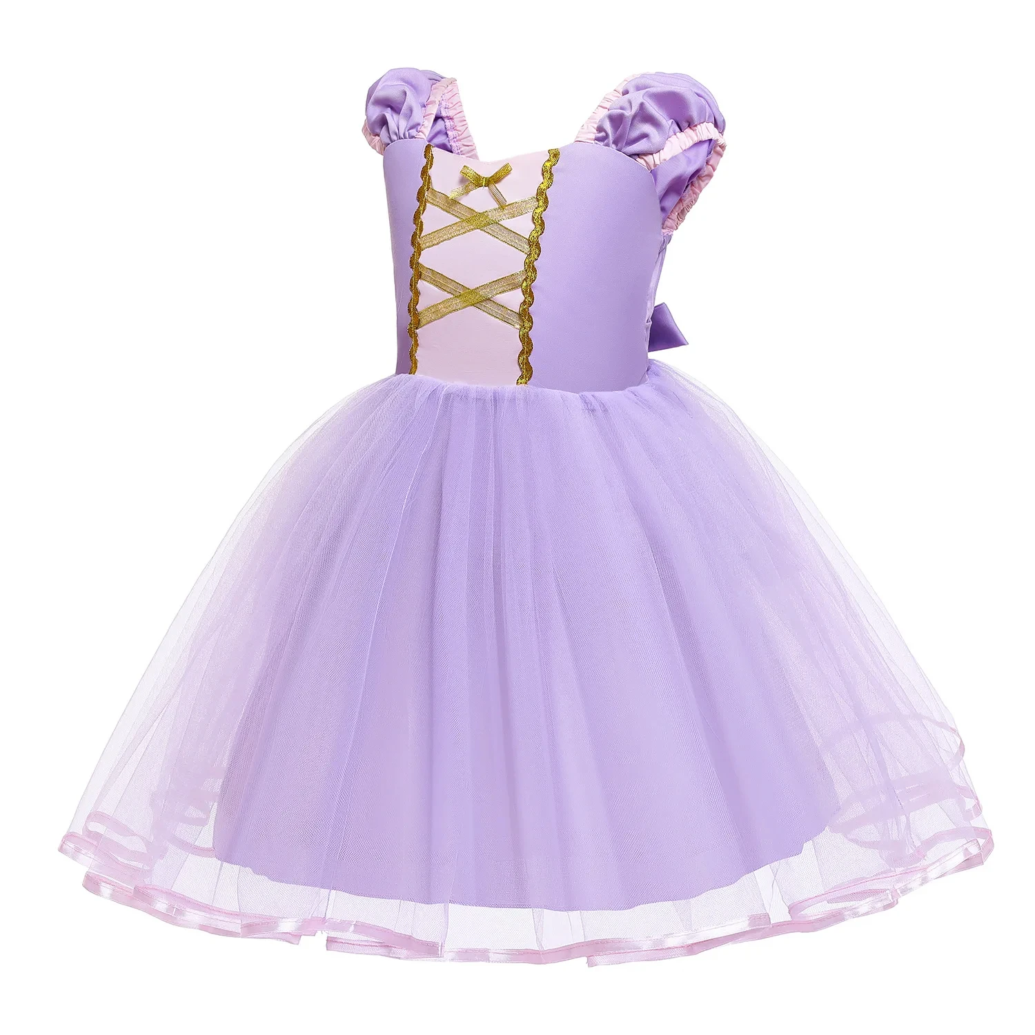 Girls Rapunzel Dress Cinderella Cosplay Costume Kids Clothes Princess Dress Crown Gloves Birthday Party Ball Gown baby Costume