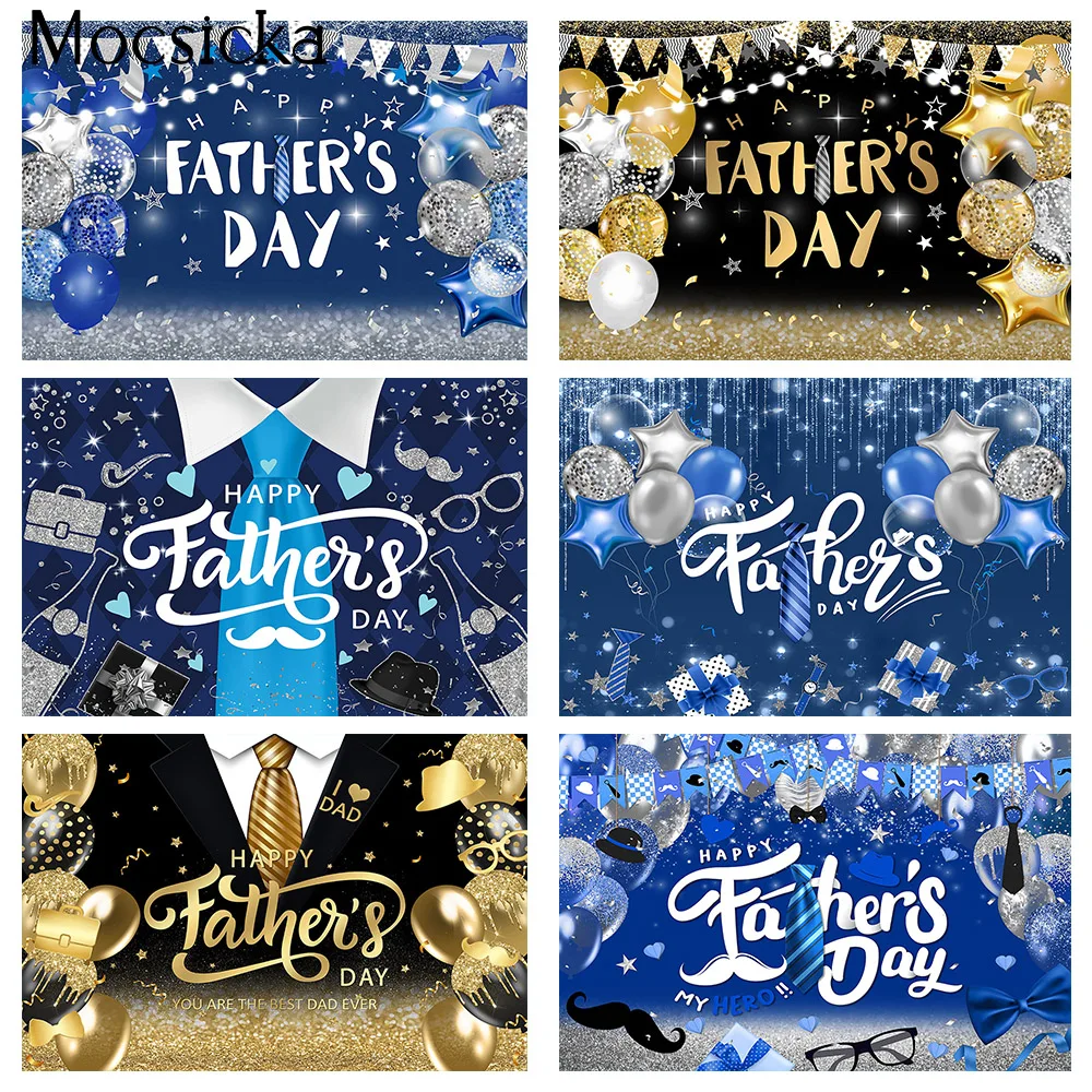 عيد الأب السعيد خلفية زينة التعادل بالونات بريق النقاط الرايات خلفية الحب أبي الهدايا الأسرة لوازم الحفلات الدعائم