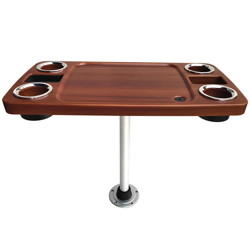 

Cross-Border Hot RV Activity Aluminum Table Leg Yacht T-Type Card Slot Movable Table Leg Desktop Support