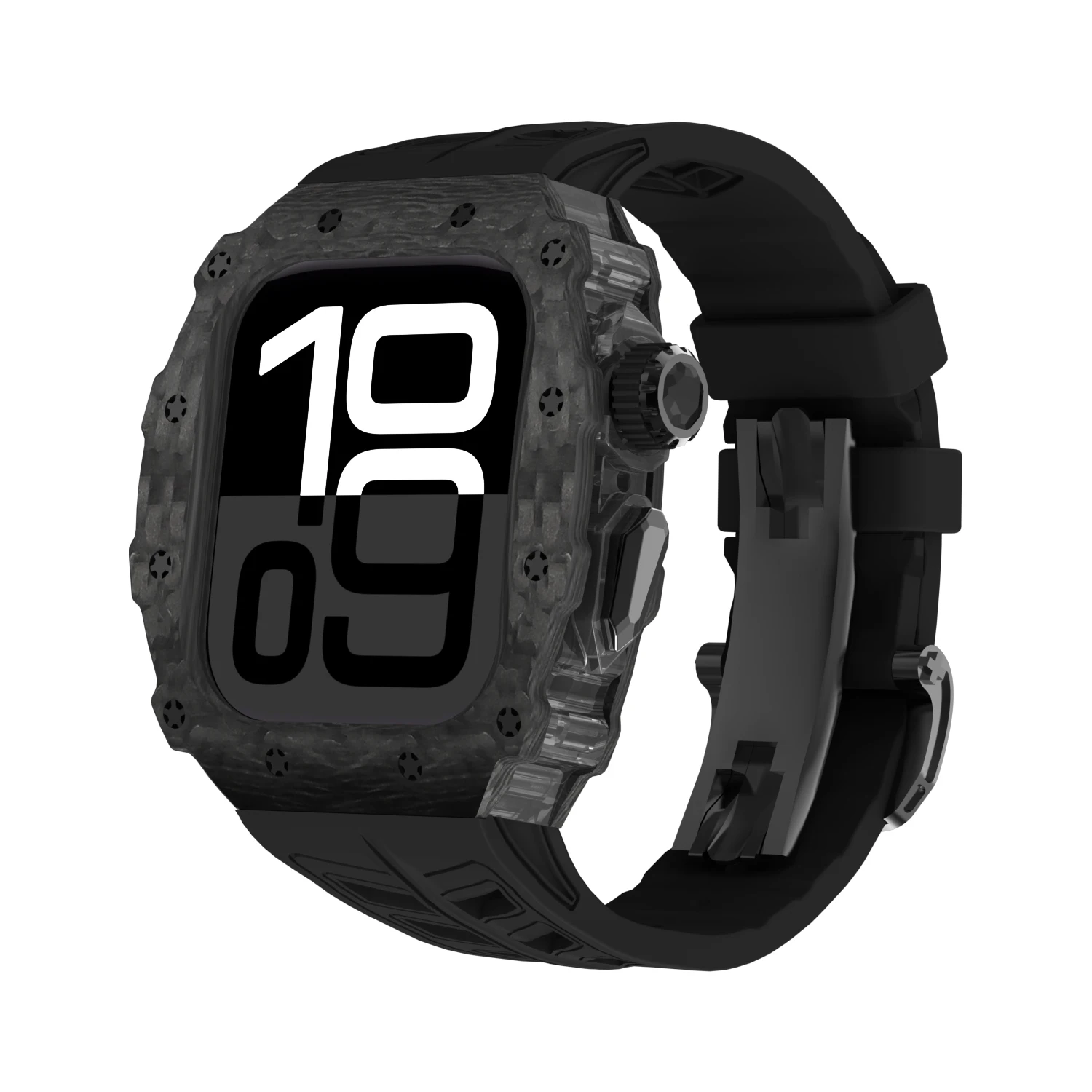 

2025 New Luxury Carbon Fiber Strap for Apple Watch Series S10 /S11 Seven color strap 46mm iWatch Band