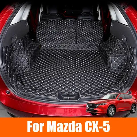 Personalizzato Per Mazda CX-5 CX5 KF 2018 2019 2020 2021 2022 2023 2024 2025 Tronco Posteriore In Pelle Zerbino Liner Vassoio Tappeto Pad Protector Acce