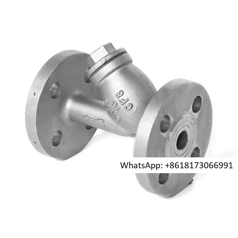 

Stainless steel Y-shaped filter, straight through natural gas pipeline filter, stainless steel flange filter