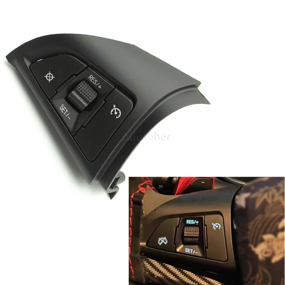 

1PC Car Left Cruise Control Switch Multifunction Steering Wheel Button Cruise Speed Control Fit for Chevrolet Cruze 2009-2014