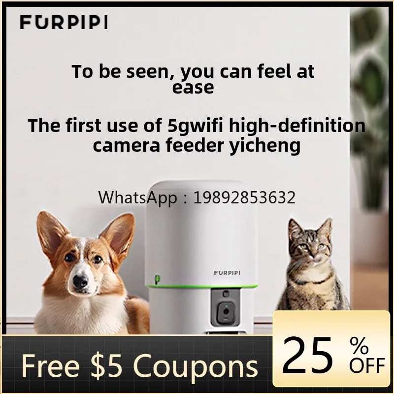 

ZC automatic feeder cat with camera can video pet dog dog