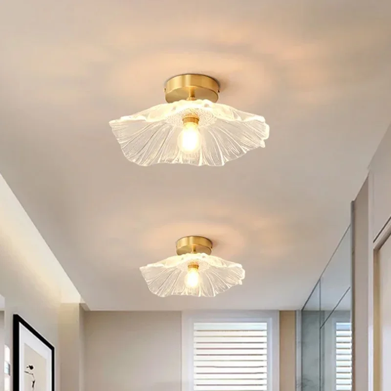 

Modern Ceiling Light for Living Room Bedroom Walkway Balcony Lamps Glass Suspension Luminaire Indoor Lighting Fixtures Luster