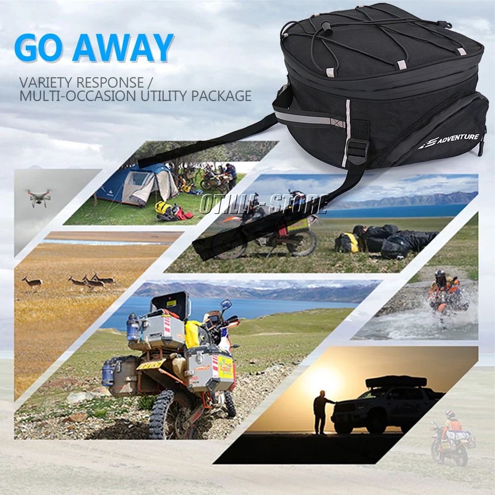 Universal Motorcycle Tail Bags Luggage Rack Top Cases Tailbag For BMW R1250GS R1200GS LC ADV Adventure F850GS F750GS F650GS 2022