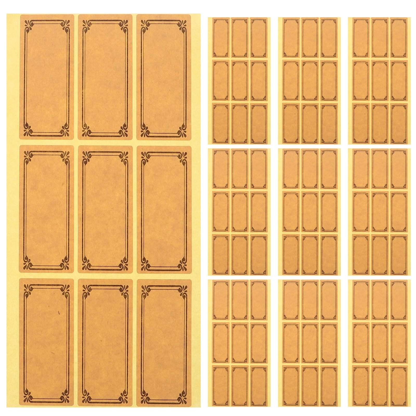 

Kraft Paper Label Stickers Labels for Jars Rustic Wine Bottle Sample Personalized Tags Handwriting