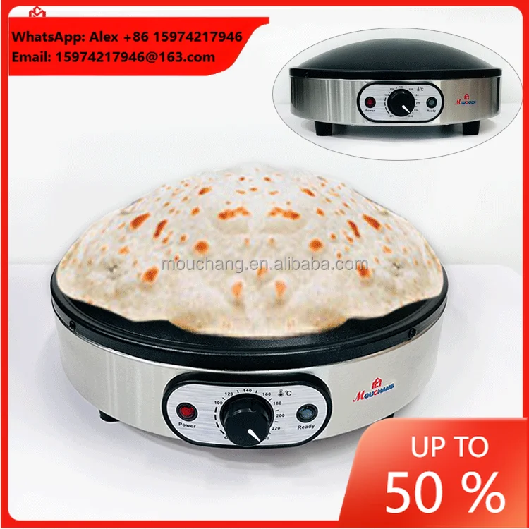 Factory Price 16 Inch Electric Saj Bread Maker With Non-stick Plate With Stainless Steel Body