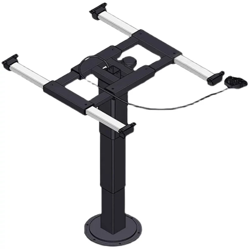 RV lift rotating table legs, modified accessories four sliding pneumatic lift 360 degree steering  rack