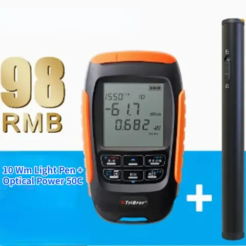 TRIBRER 레드 라이트 광섬유 테스터 펜, 20mW 미니 레드 광원 광섬유 테스트 펜, 30km, 20km, 10km, 1km