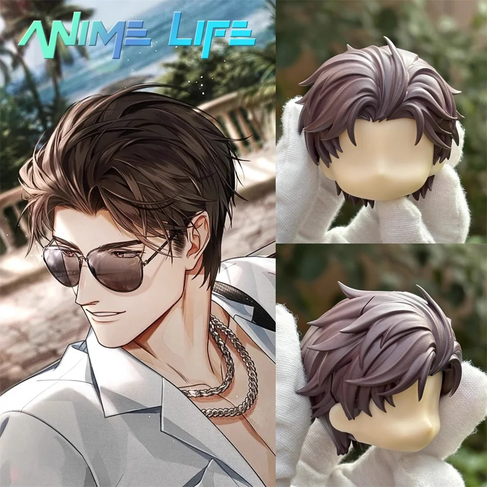 BJD Head Shell Game Light and Night Evan Role Cos Handmade OB11 OB22 Hair Plate Paint Detachable Toy Model Cosplay Gift