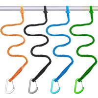 1/2/4Pcs Kayak Paddle Leash With Safety Hook Elastic Bungee Strap Lanyard Rope Kayak Rod Leash for Boating Fishing Canoeing