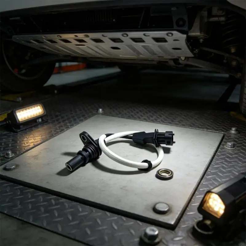 M76E Kurbelwellen-Positionssensor 39180-2G000 für ausgewählte Fahrzeuganwendungen mit Kabel, Montageflansch und routinemäßiger – Detail 9