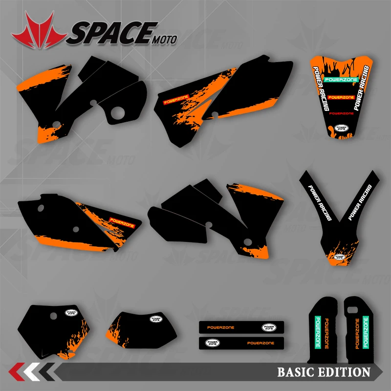 

SPACE MOTO For KTM 03-04SXF 04EXC Graphics Background Decals Stickers Motorcycle
