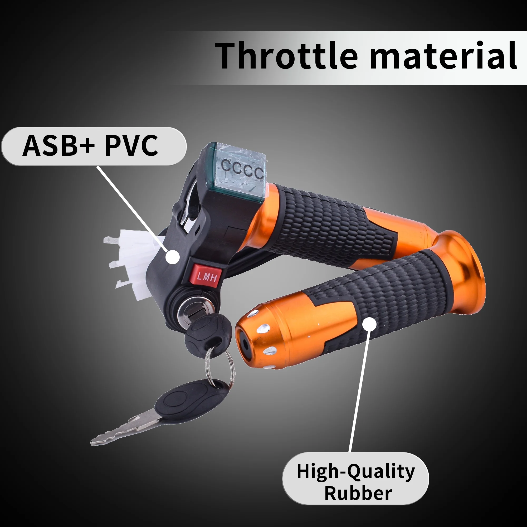 قبضة تويست مطورة ثلاثية السرعات لعام 2025 مع شاشة رقمية - التحكم في خنق الدراجة 12 فولت-96 فولت تستخدم لقفل الإشعال للدراجة الإلكترونية/السكوتر الإلكتروني 3 في 1