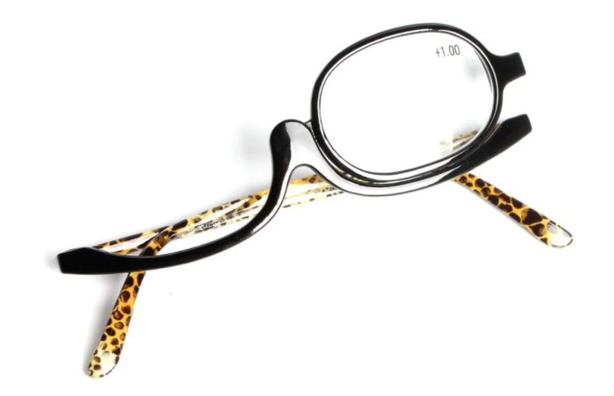 Women Magnifying Glasses Make Up Reading Glasses Folding Single Lens Presbyopic Eyeglasses Female Spotted Eyewear +1.0 To +4.0