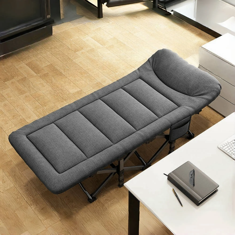 

Portable Folding Camping Bed With Pillow - Heavy Duty Military Style Bed 190 X 67 X 48 Cm Lightweight Lounger Camping Garden
