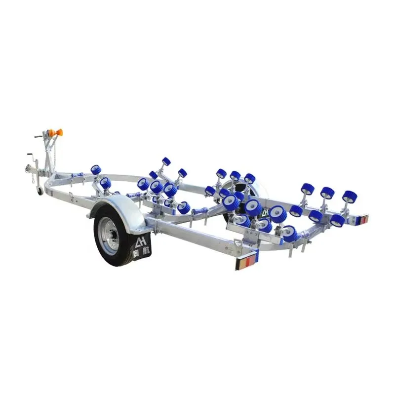 Rubber boat trailer boat trailer frame motorboat fast yacht trailer