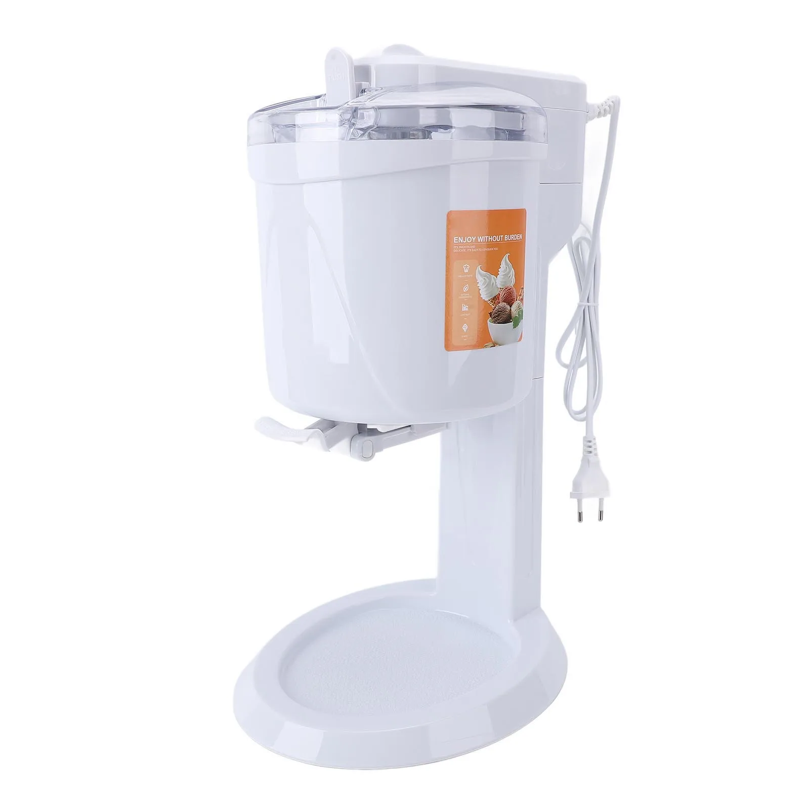 Máquina de helado, mezcla automática, pequeña máquina de yogur helado para el hogar, poco ruido, capacidad de 1L