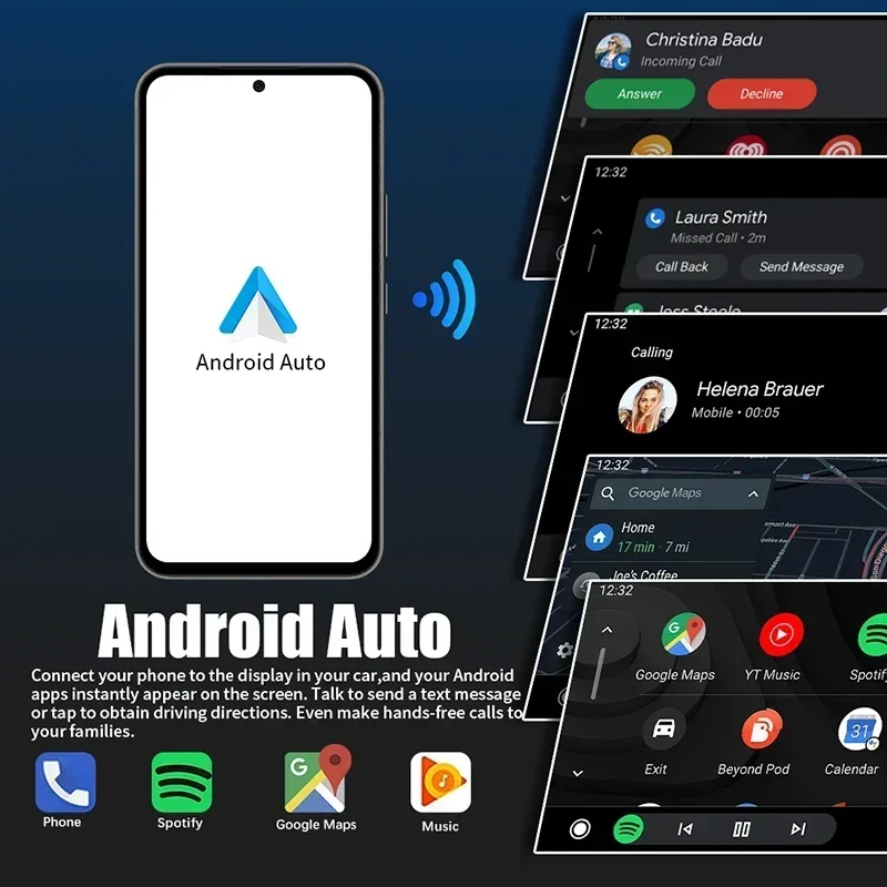 Wireless CarPlay Android Auto Box 5G Upgrade Version For Volvo V40 V60 XC60 S60 V70 XC70 S80 2010-2014 OEM Microphone Accessorie