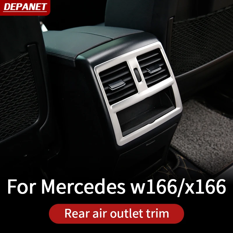 For Mercedes Benz ML350 320 2012 GL X166 GLE Coupe C292 amg W166 350d GLS carbon Air Condition Frame Cover Interior accessories