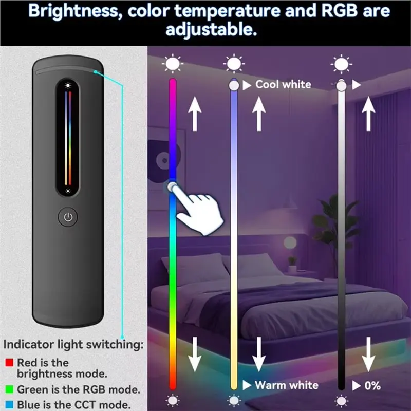 AB33-Voice Controlled Smart Wifi Bluetooth RGBW LED Controller 16M Color Options 2700-6500K CCT Music Light Sync App Remote