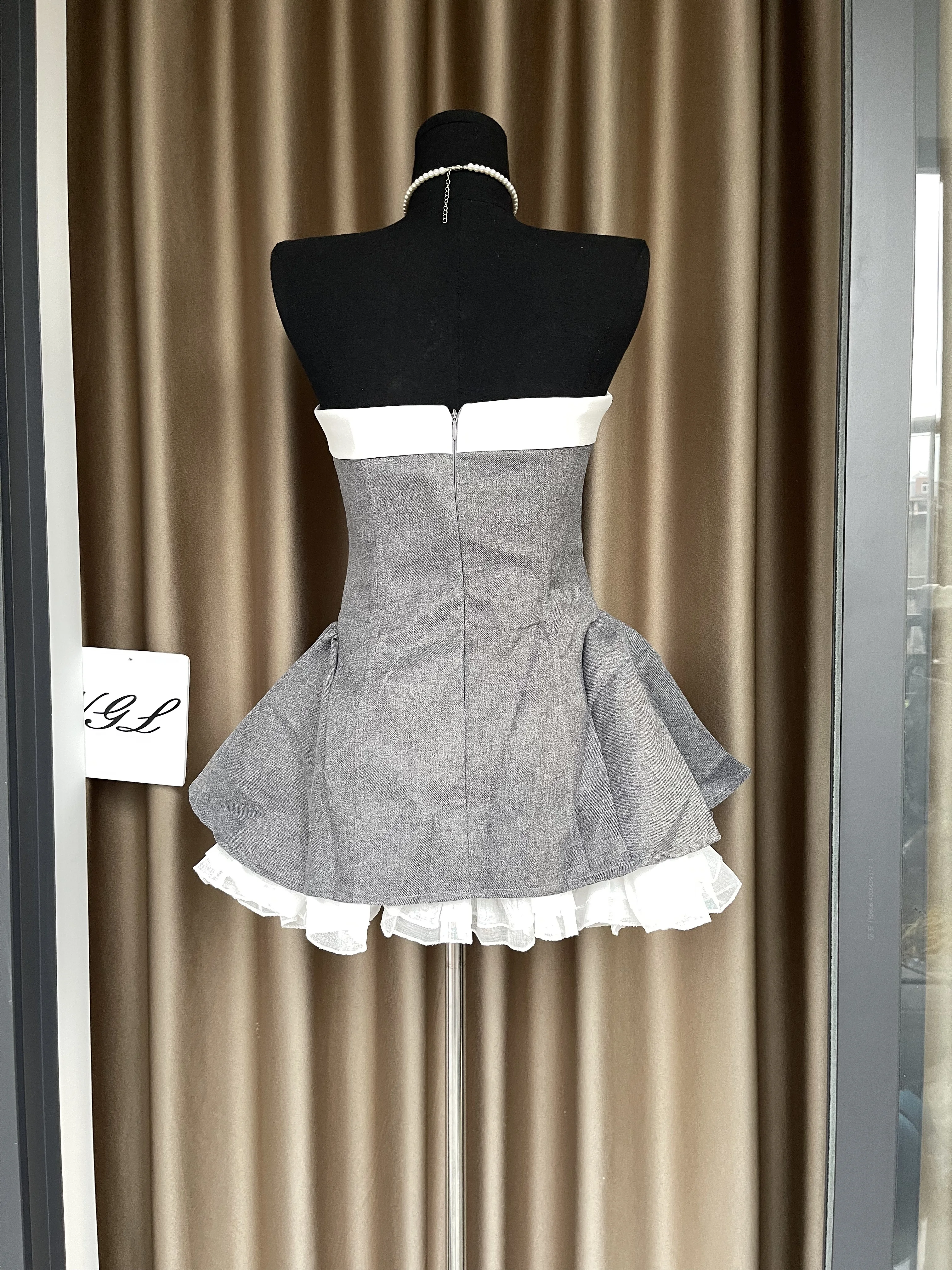 

Высококачественное женское праздничное платье трапециевидной формы, элегантный дизайн с бантом, одежда с открытой спиной и без бретелек, модные коктейльные платья на день рождения, Vestido