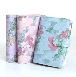 A6 Fresh Embossed DIY Binder Notebook Cover Diary Agenda Planner Paper Cover School Stationery