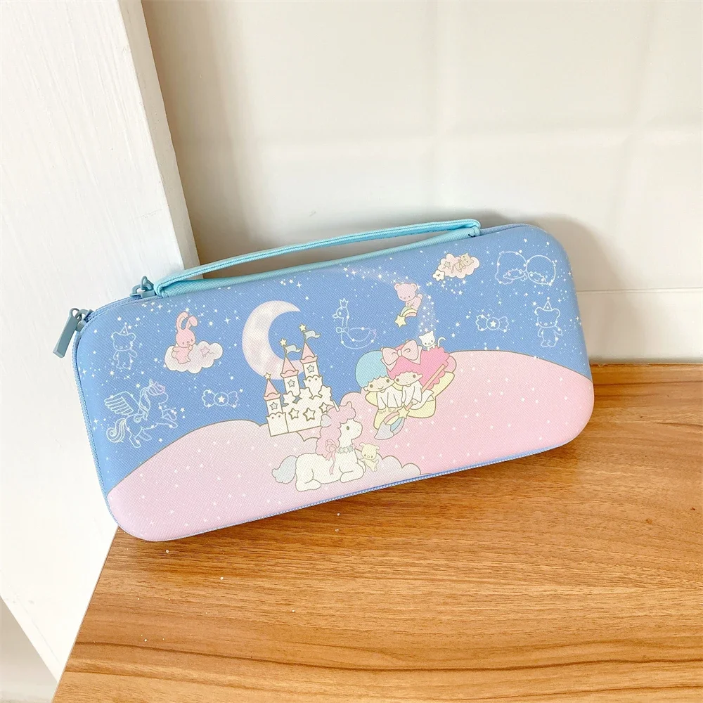 Disney Mickey Minnie Duffy Stitch Sanrio Kitty Cinnamoroll Storage Bag for Nitendo Switch NS Oled Game Console Box Cartoon Case