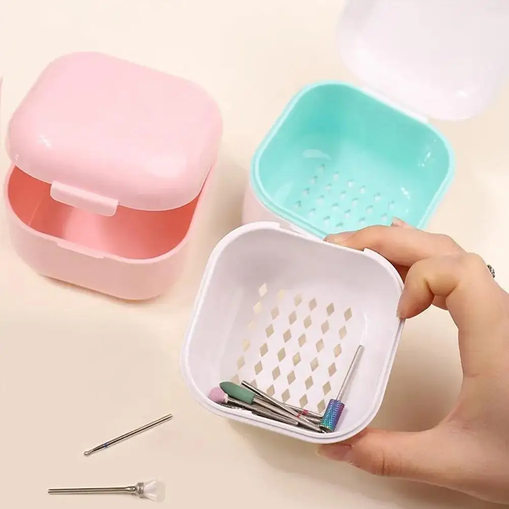 Nuove punte da trapano per nail art Testa di molatura Sterilizzatore Scatola di disinfezione Strumento per unghie Scatola di pulizia del filtro Custodia per manicure Accessorio