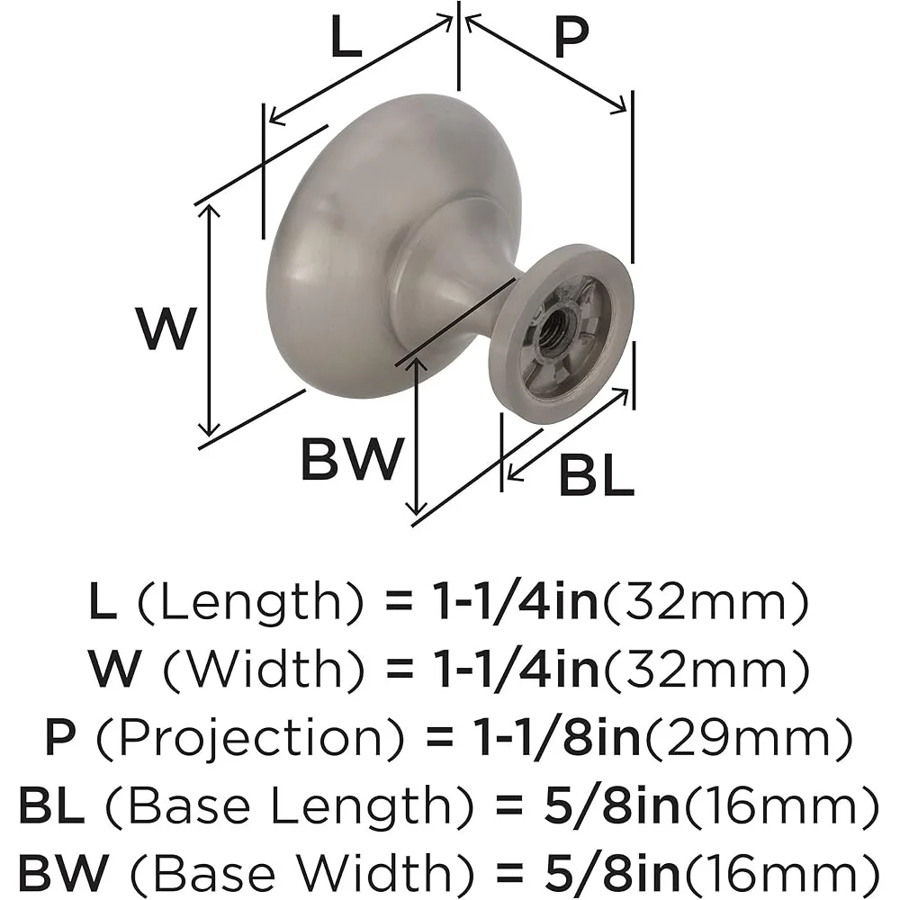 サテンニッケルキャビネットノブ 10 個パック耐久性のある亜鉛引き出しハードウェア簡単なインストール伝統的なスタイルのアップグレード